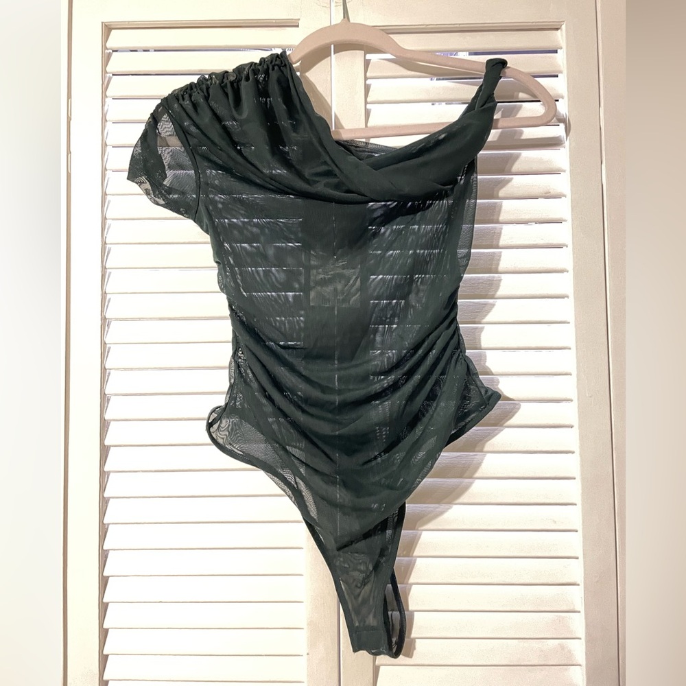 Zara Mesh Asymmetrical Body Suit